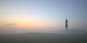2081 Leuchtturm Kampen im Nebel - Sylt-Bildergalerie.de