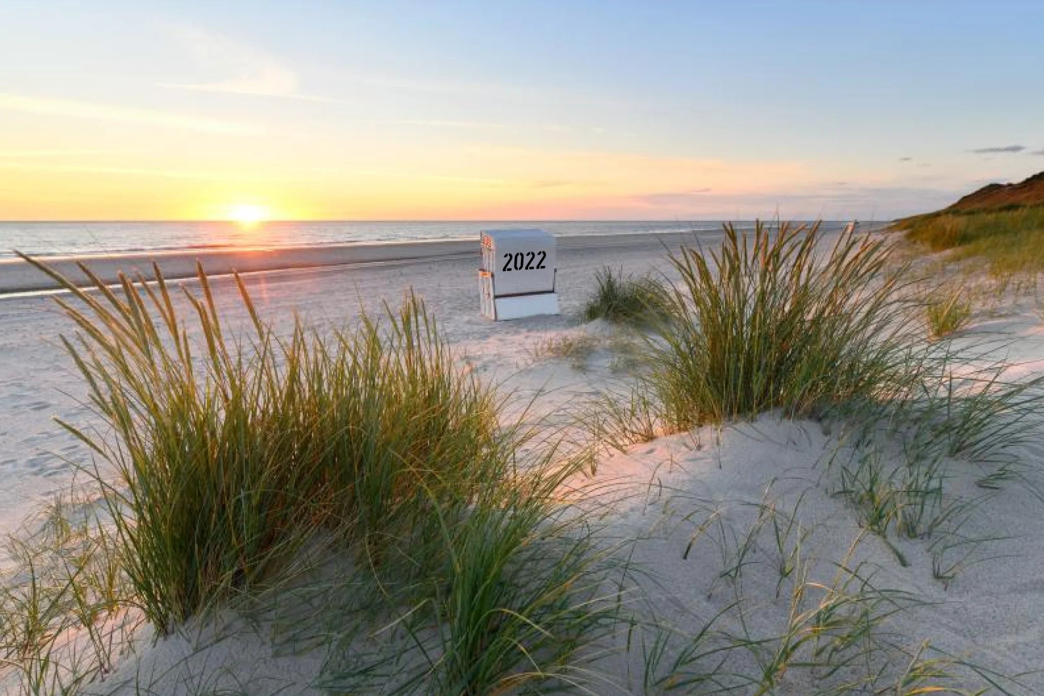 Strandkorb mit Wunschzahl Version 2
